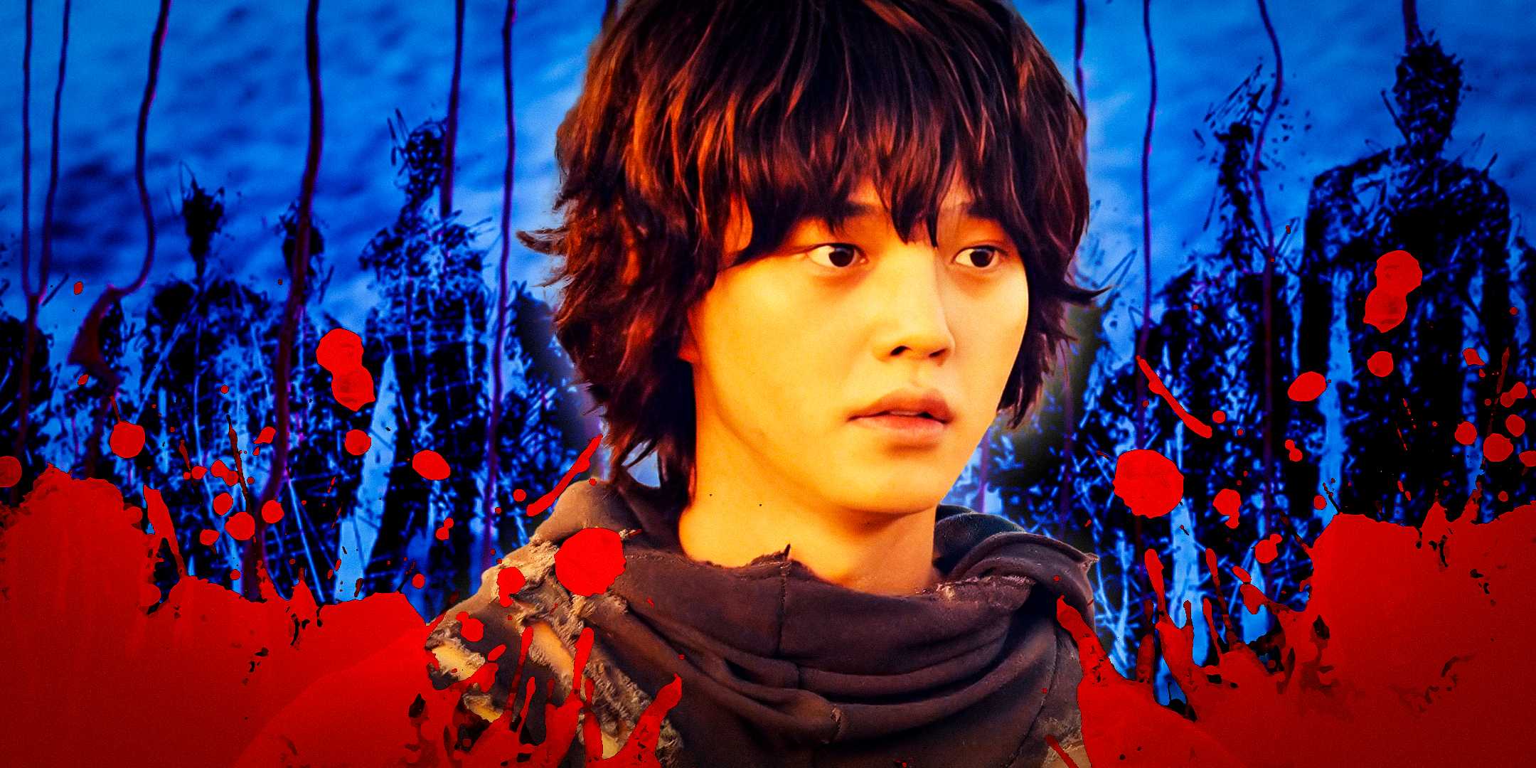 Кадр из "Sweet Home" с Чон Кангом в роли Ча Хын-су