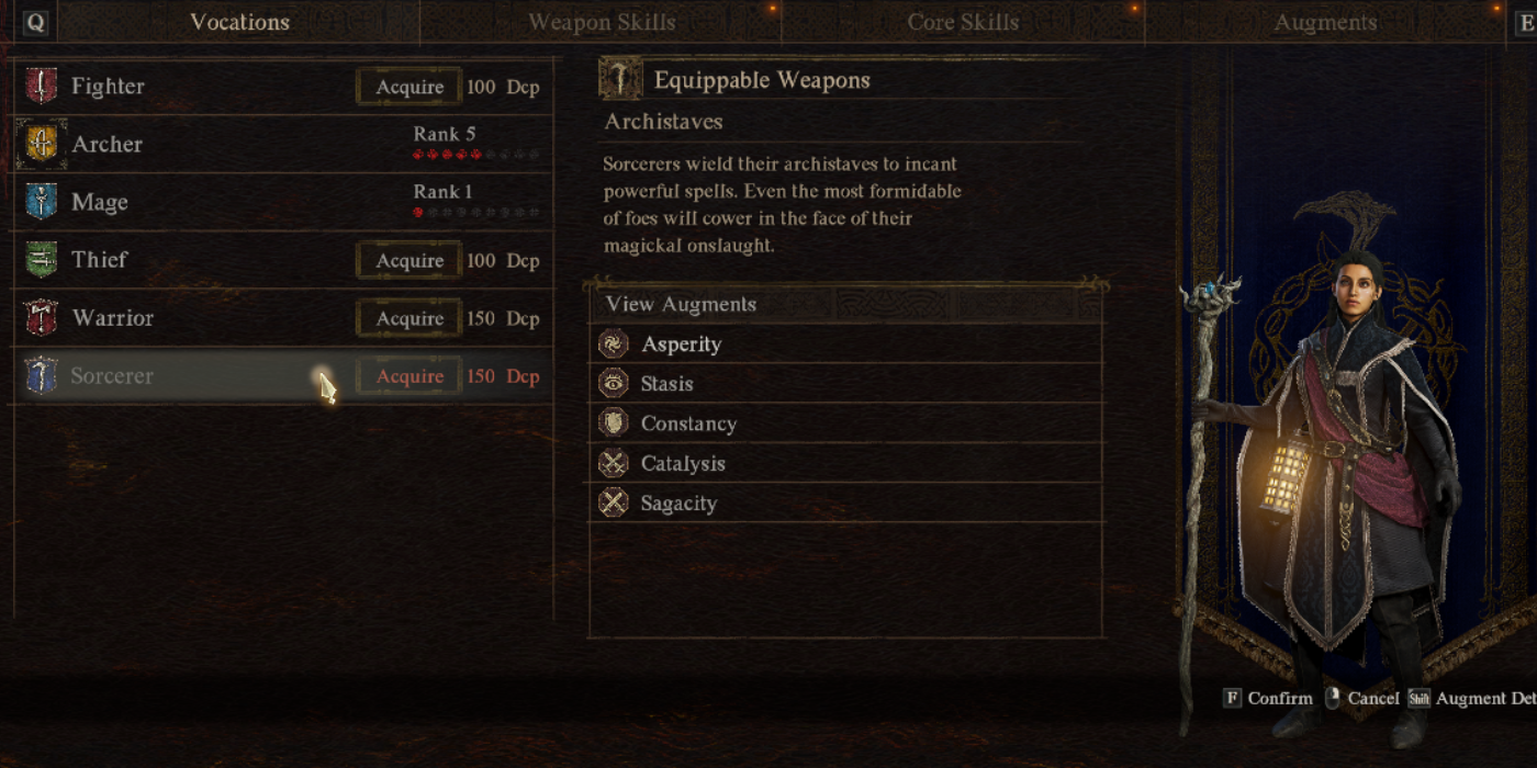 Профессия "Чародей" из Гильдии Профессий в Dragon's Dogma 2.