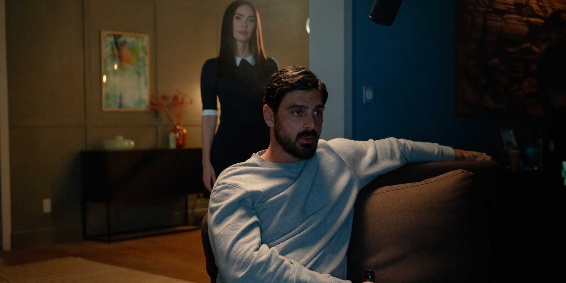 Subservience, Alice standing behind Nick