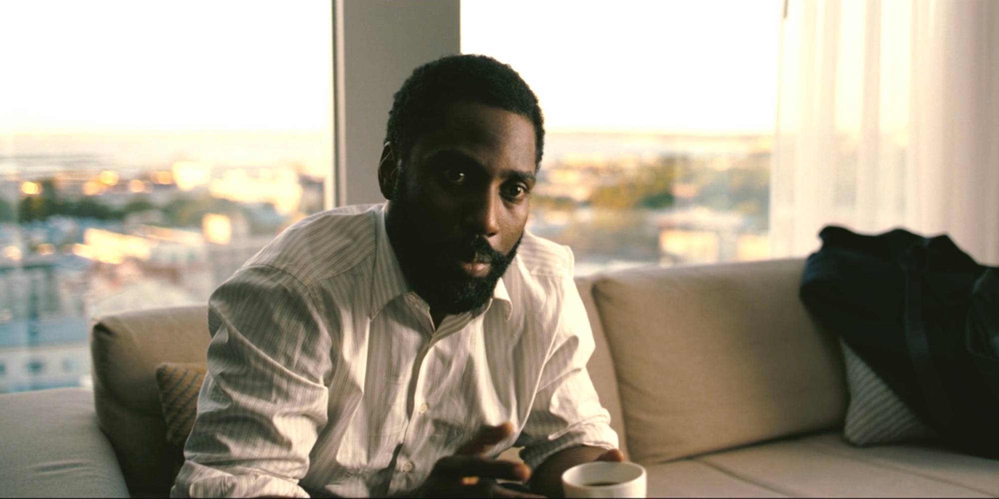 Главный герой фильма "Tenet" Джон Дэвид Вашингтон