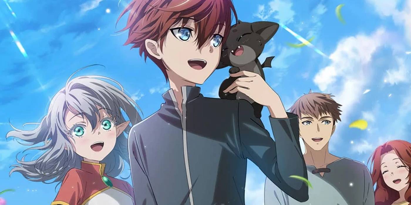 Визуальное изображение аниме "The Beginning After the End" с Артуром, его родителями, Сиви и Тессией.