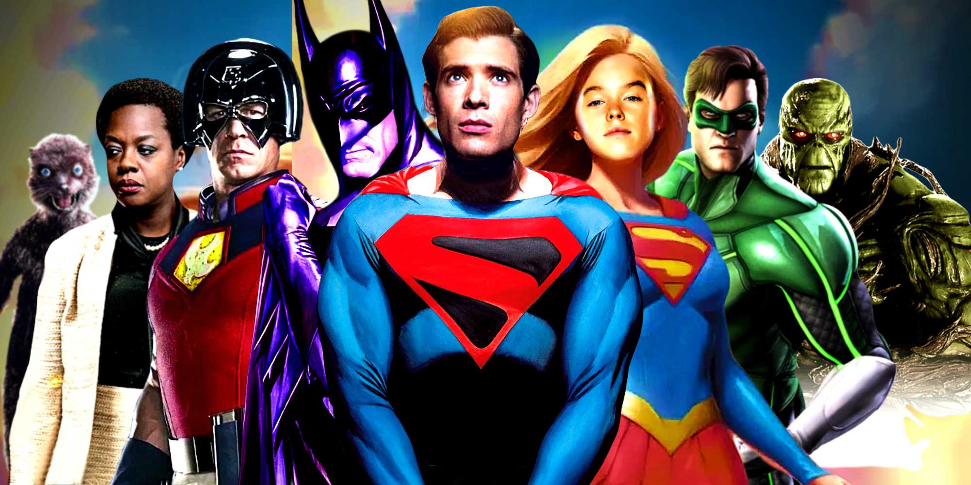 Главные персонажи фильмов и телешоу DCU "Боги и монстры" в очереди