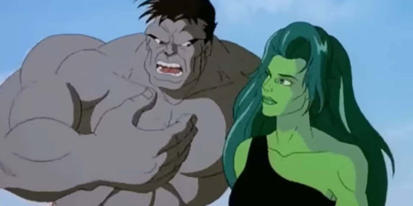 the incredible hulk animated series, grey hulk talking to she-hulk