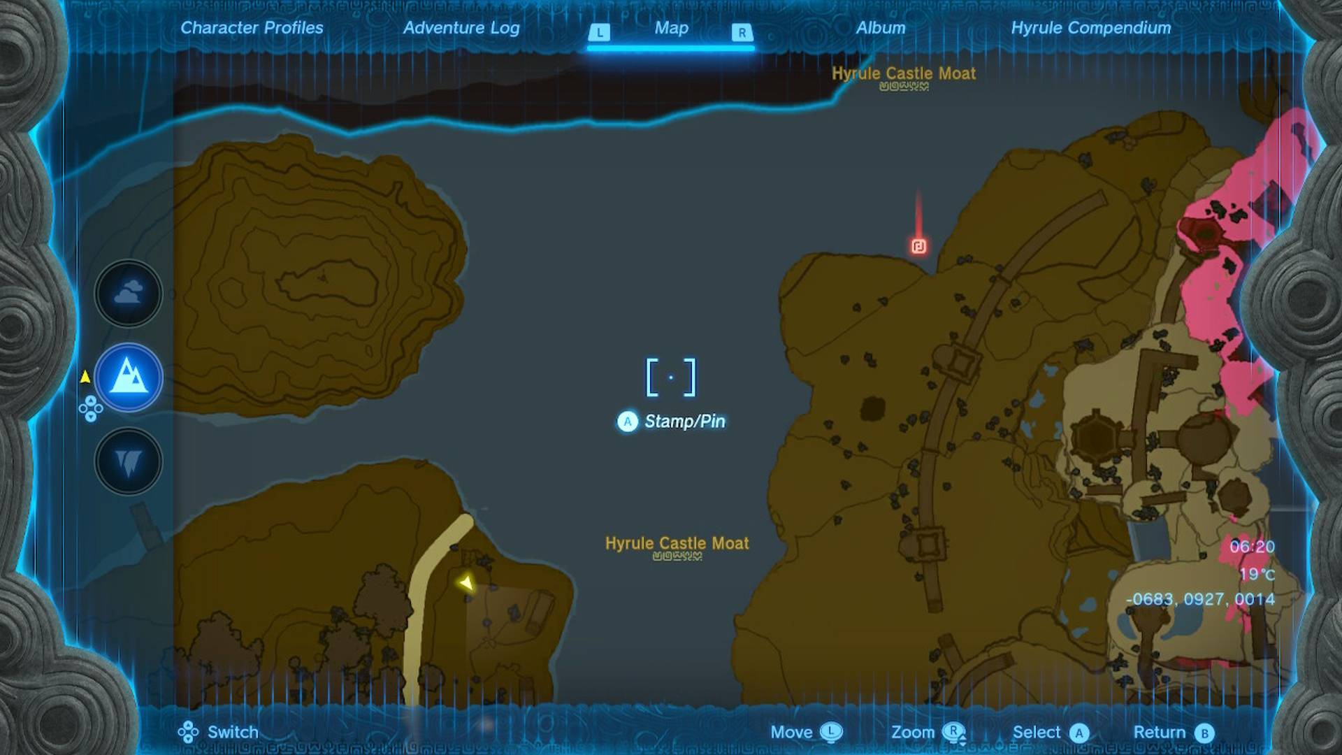 The Legend Of Zelda Tears Of The Kingdom Hylian Shield Hyrule Castle Docks Map Location