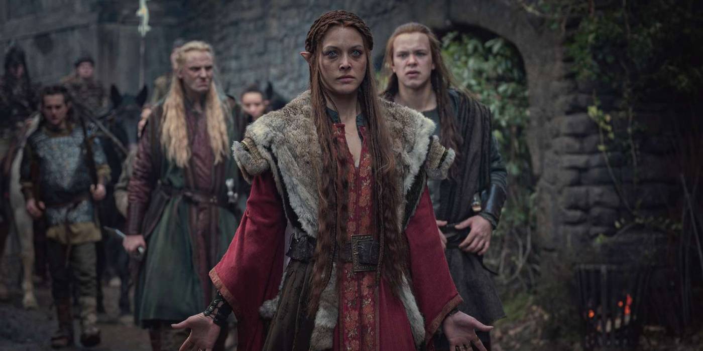 Франческа ведет группу эльфов в "Ведьмак".