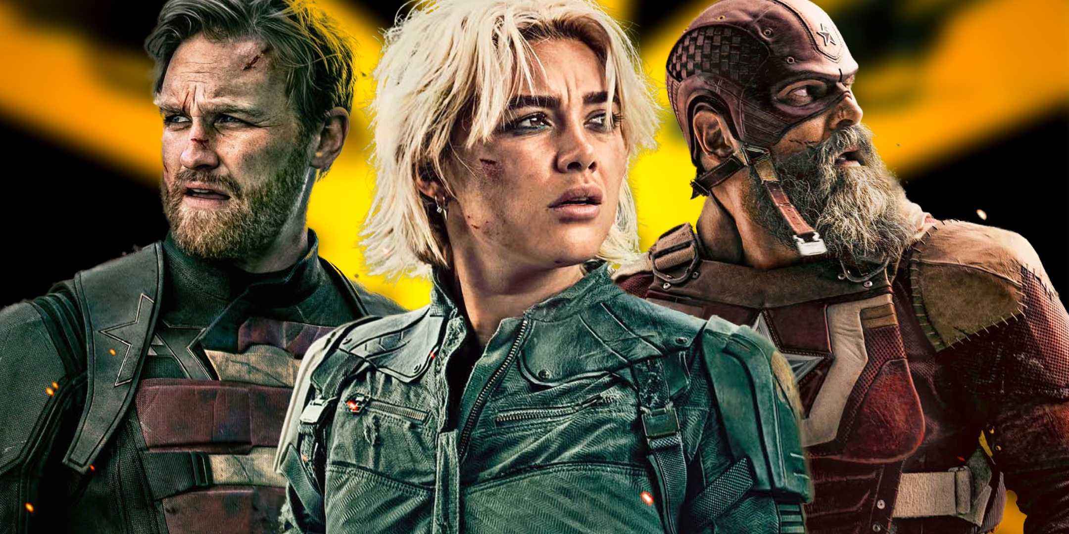 Thunderbolts Yelena John Walker and Red Guardian Custom MCU Image