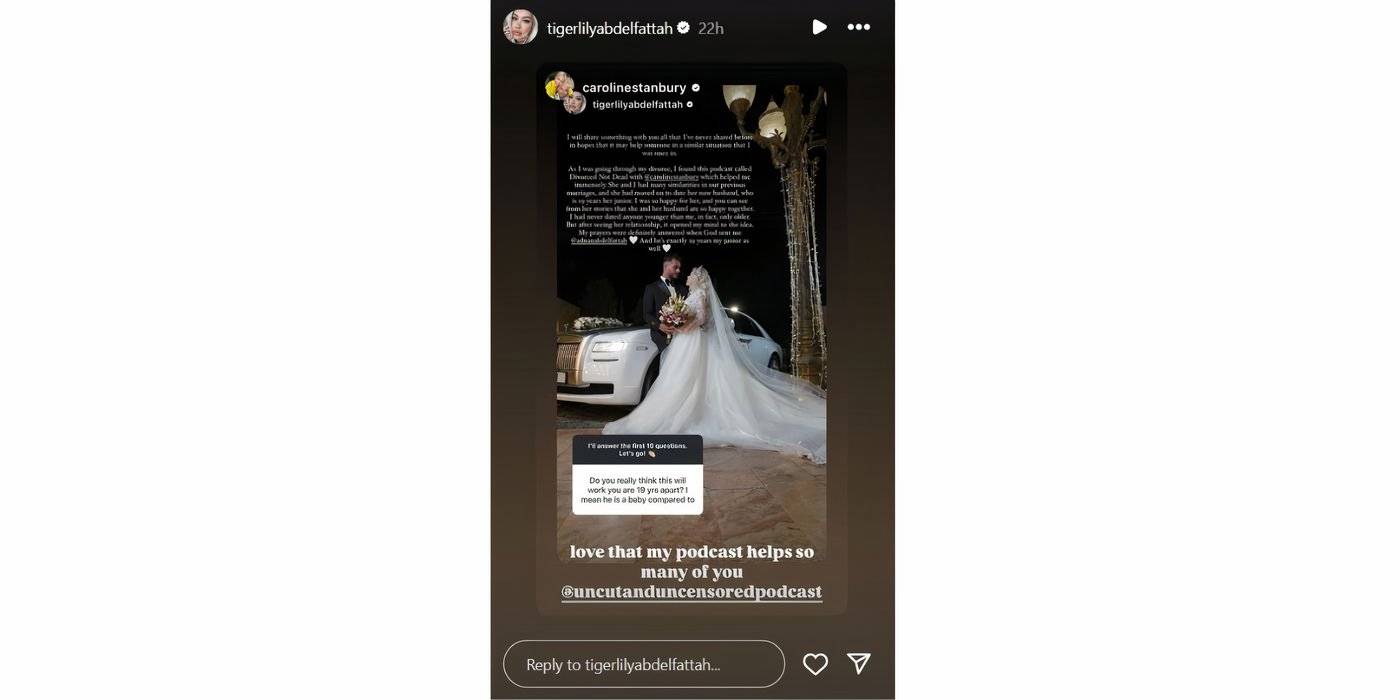 Тигерлилли в 90 Day Fiance в Instagram Story о разнице в возрасте с Аднаном