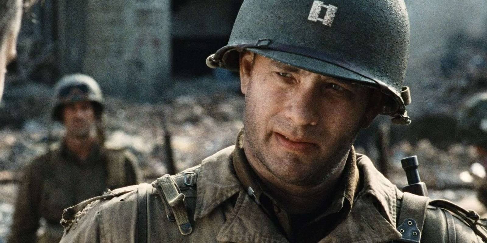 Том Хэнкс в зоне боевых действий в фильме "Saving Private Ryan"