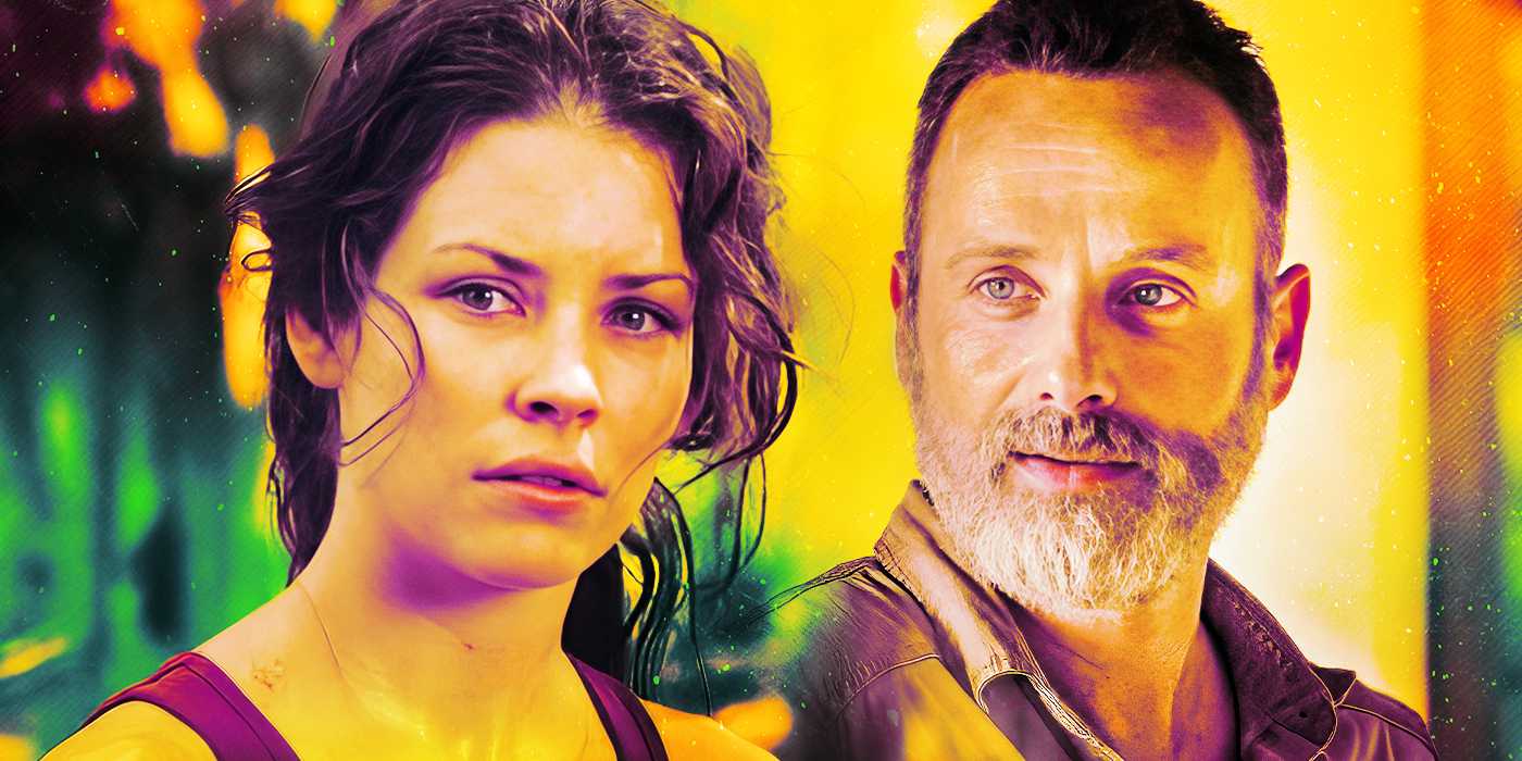 Коллаж с Кейт из "Lost" и Риком Граймсом из "The Walking Dead".