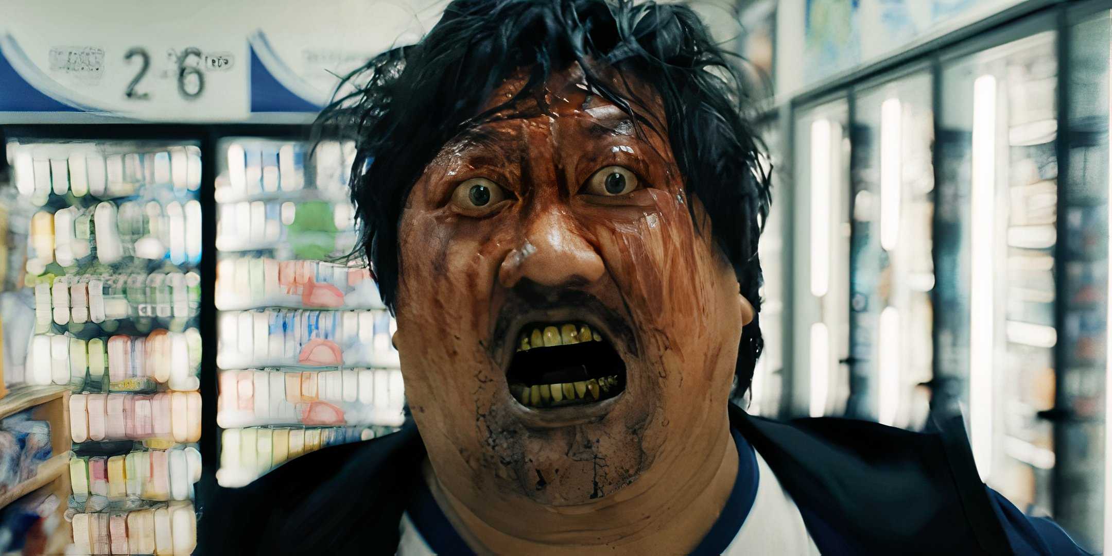 Маркус (Бенедикт Вонг) с окровавленным лицом в фильме "Weapons"