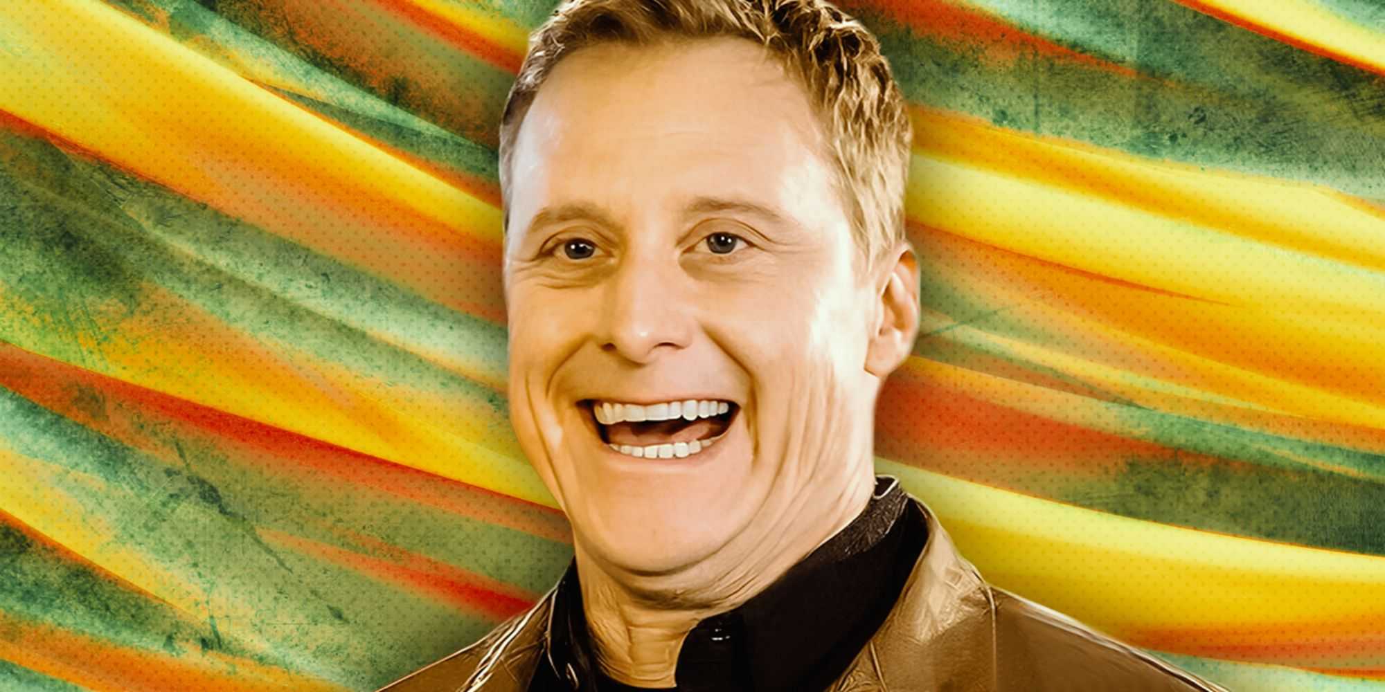 Кастомное изображение Алана Тадыка, улыбающегося в роли Гарри в Resident Alien