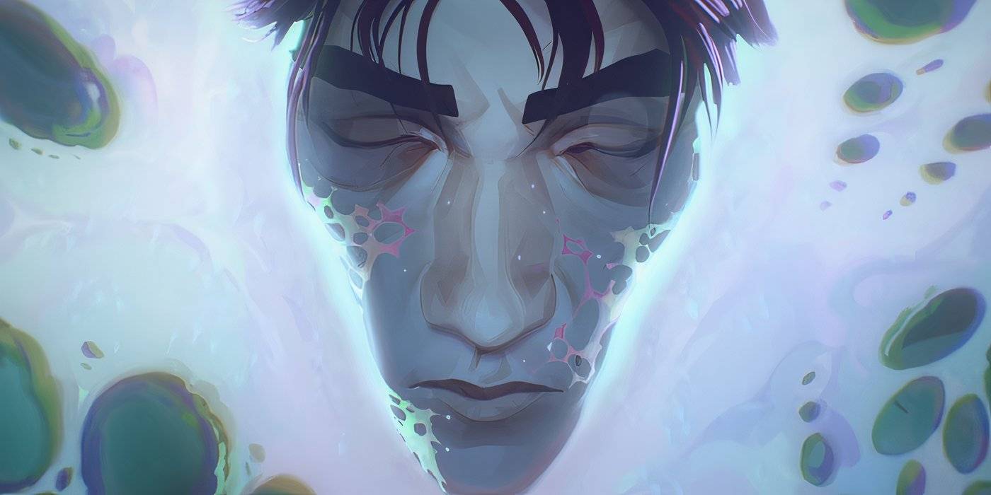 Виктор спит в своей Hextech коконе в 2-м сезоне "Arcane" (2024)