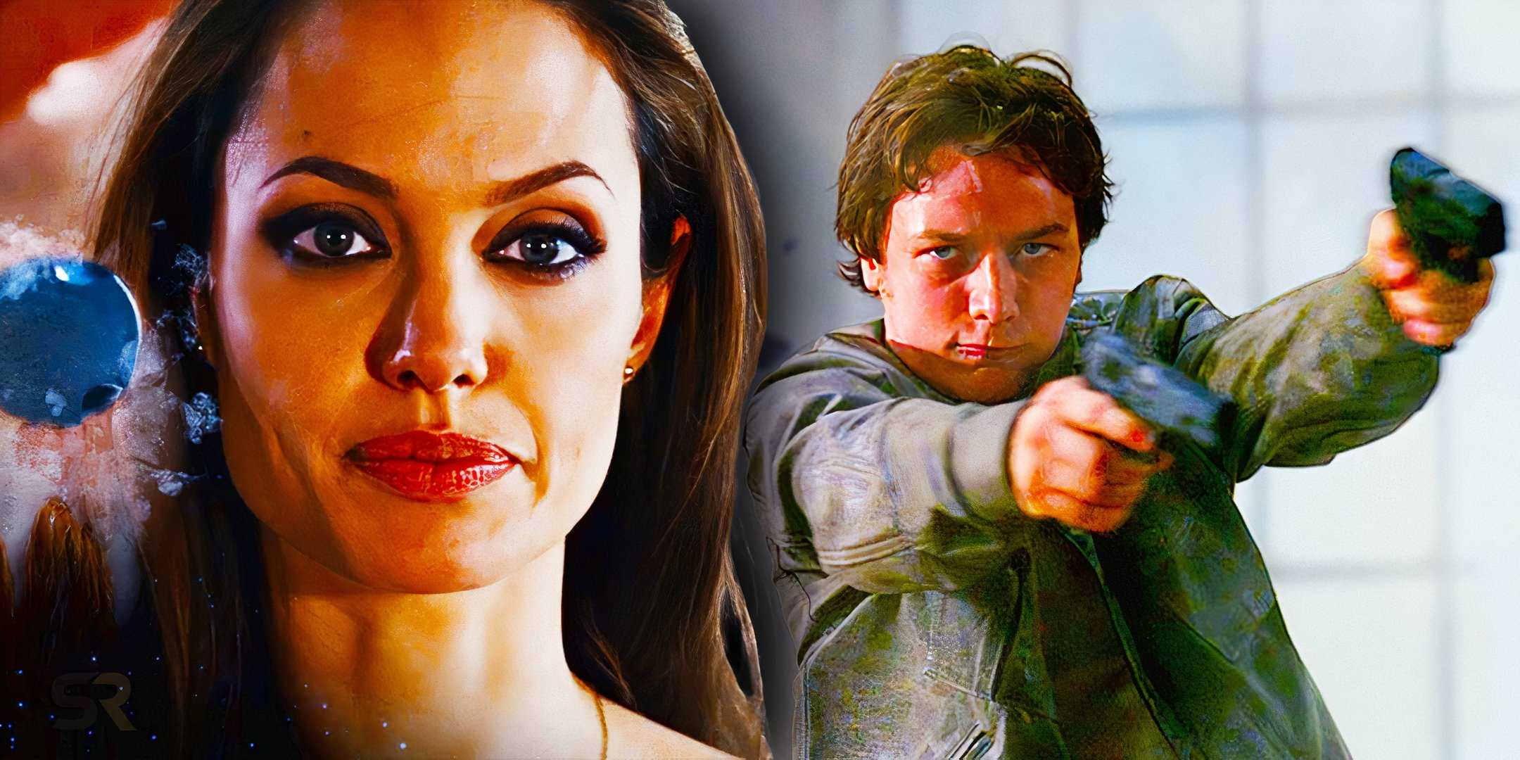 Angelina Jolie и James McAvoy в Wanted