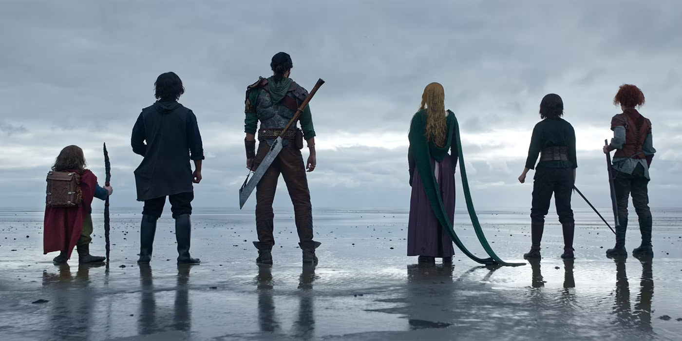 Персонажи, смотрящие в океан спиной к зрителю в "Уилло".