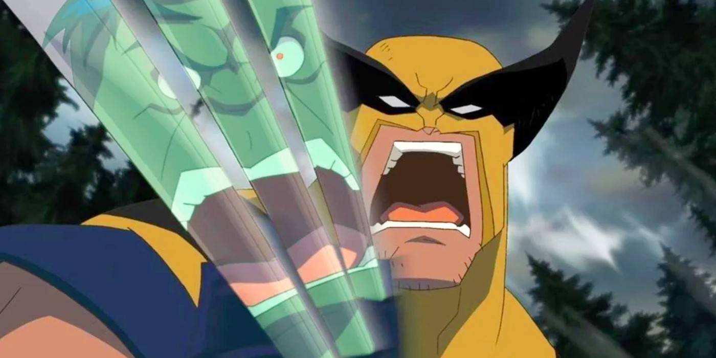 Халк, отраженный в когтях Уоллера в мультфильме "Халк против Уоллера"