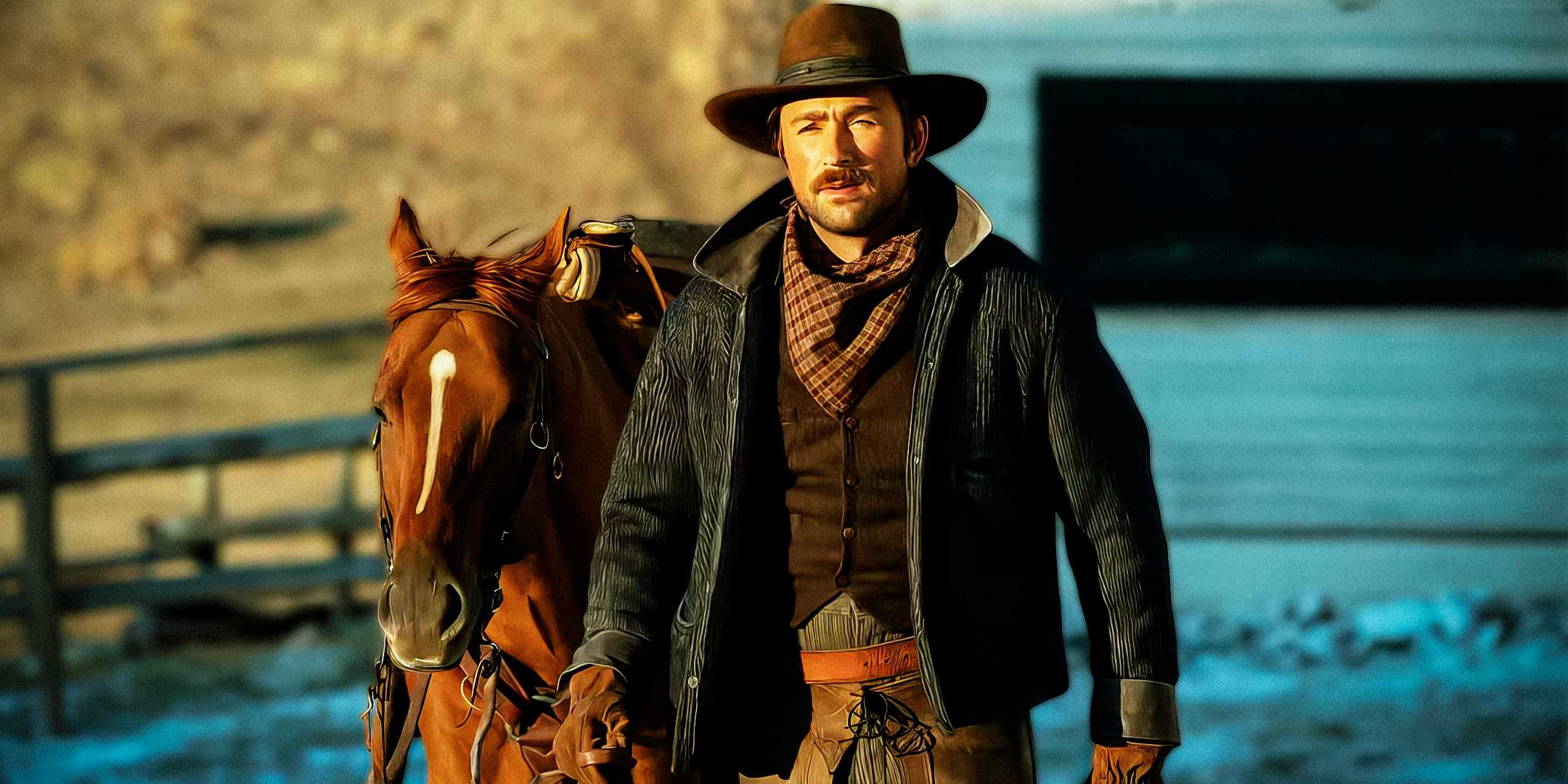 Спенсер Даттон и его лошадь в 2 сезоне сериала "1923"