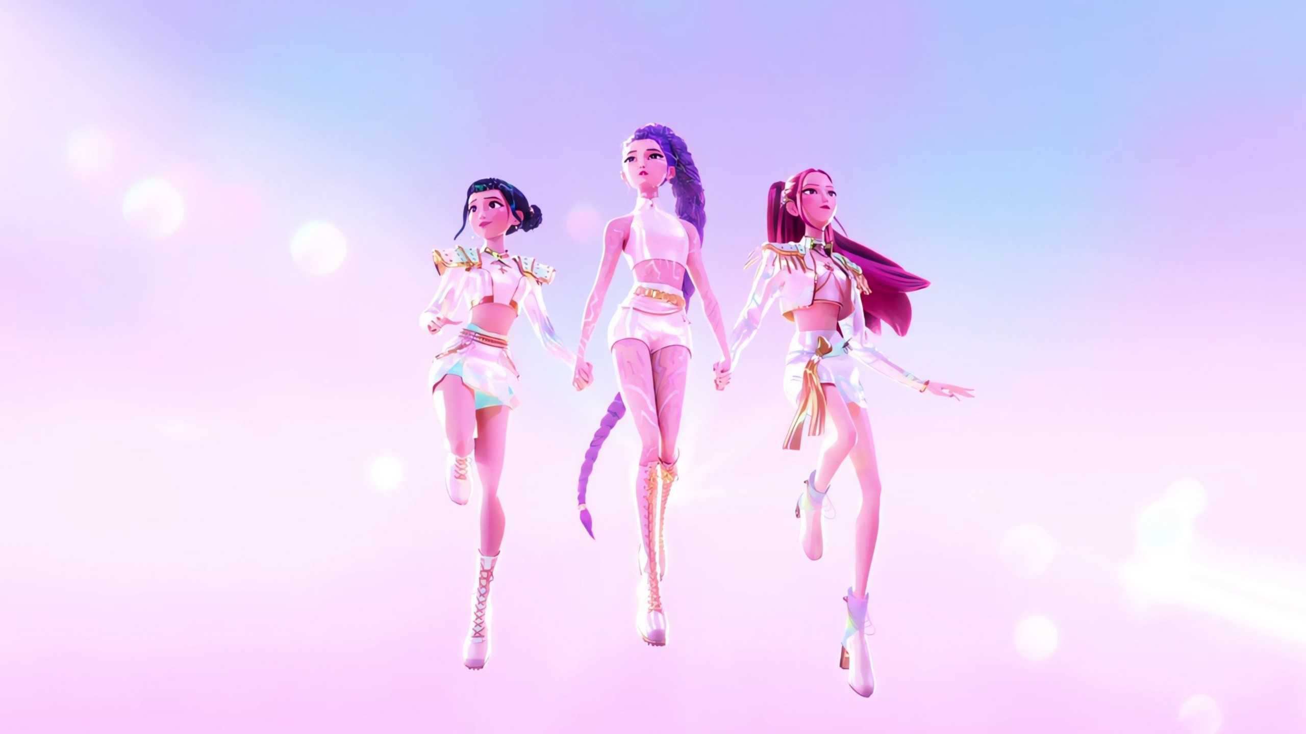 Zoey, Rumi, and Mira in KPop Demon Hunters