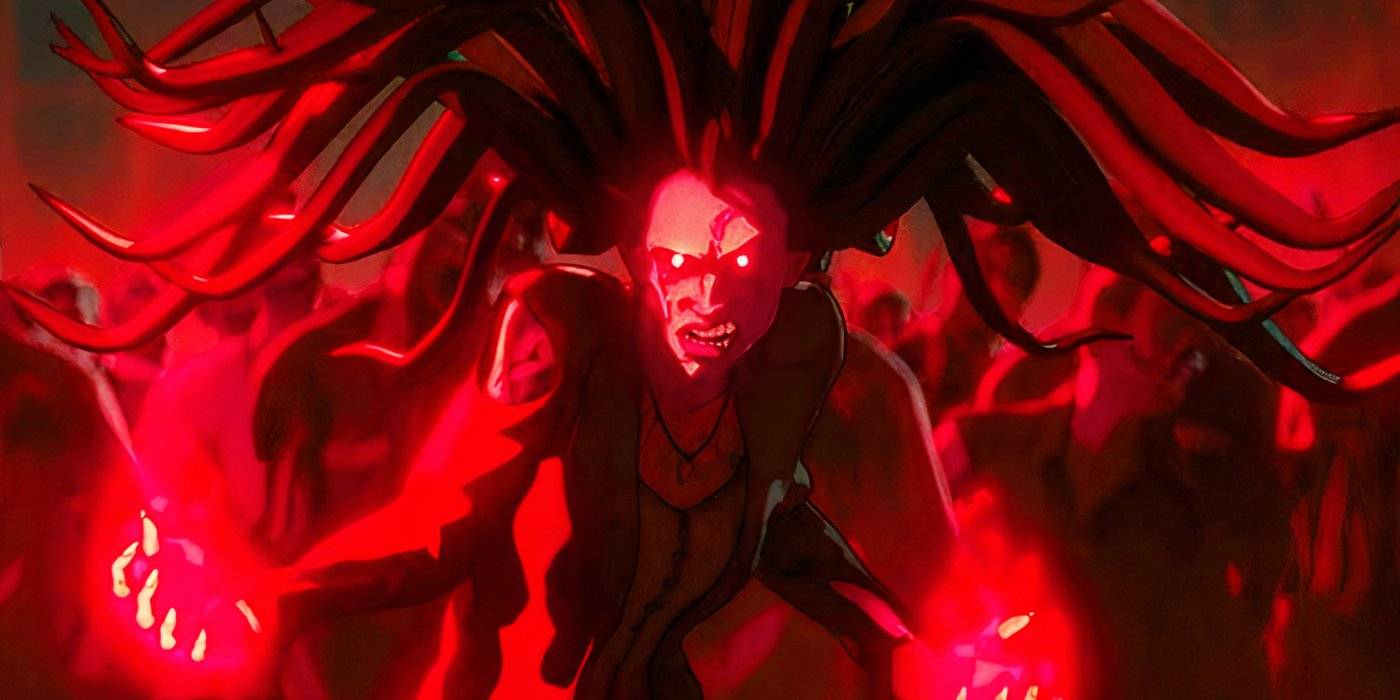 Зомби-Скарлетт Уэйн с другими зомби в "Что, если...?" сезон 1