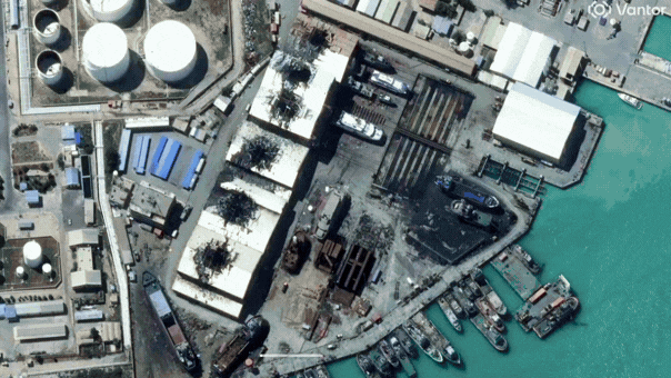 Крупномасштабные спутниковые снимки показывают последствия ударов по инфраструктуре Ирана и региона