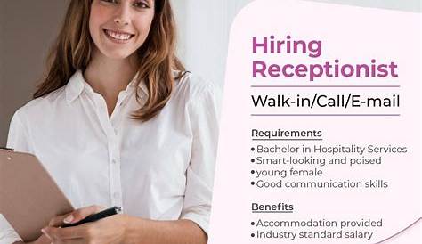 Приемная работа Нет опыта Необходимые навыки общения