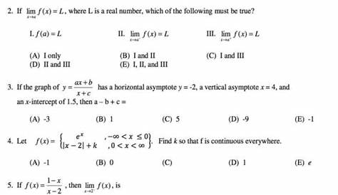 Ap Calculus Ab Unit 5 ограничивает рабочий лист с помощью календарей печати ответов с первого взгляда