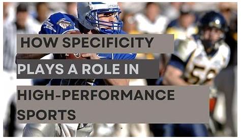 Объясните, как специфичность играет роль в высокопроизводительном спорте, в Сиднейском университете