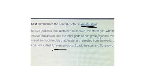 Какой приговор лучше всего обобщает центральный конфликт в Аматерасу Новый отрывок Новый специальный доклад