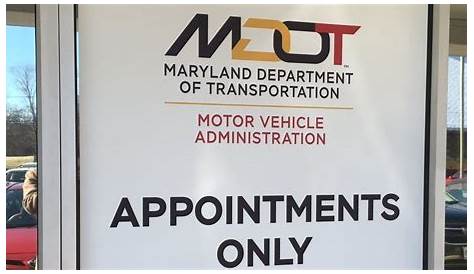 Mva Maryland делает назначение Md открытым только для филиала в Гайтерсбурге