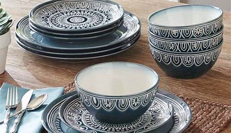 Лучшие дома и сады Плиты и квадратный обед Белый набор из 6 Walmart