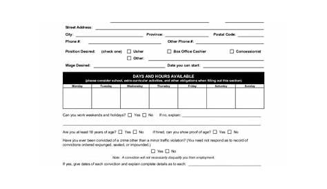 Amc Theater Apply Online Theatres Форма заявки Edit Fill Sign Handypdf