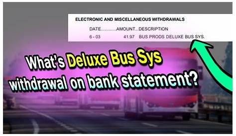 Автобус Deluxe: что в банковской выписке?