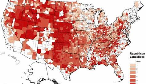 Что считается избирательным оползнем, число американских президентских выборов, где округ был выигран