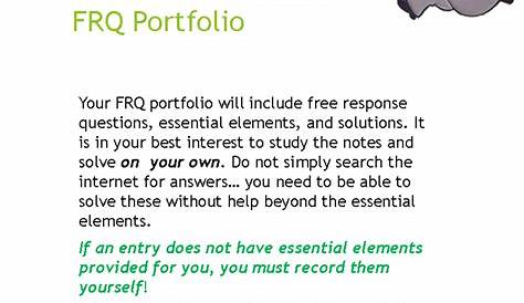 2022 Макроэкономика Пакеты портфеля Frq и практика для Ap Macro Ap