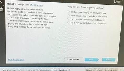Что можно сделать из этого отрывка бесплатно прочитайте Одиссею о