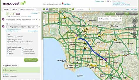 Карта вождения Mapquestcacareer Mapquest Maps Printable