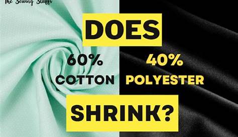 Уменьшается ли 60 40 хлопковых полиэстеров? по материалам Sewing Machine Guide Medium