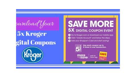 Как работает цифровой купон Kroger, чтобы загрузить новый 5x сегодня!
