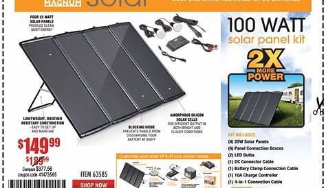 Harbor Freight Solarblog опубликовал 100-ваттный солнечный комплект на YouTube