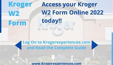 Сотрудник Kroger W2, если вы являетесь А, и вы ищете шаги, чтобы получить