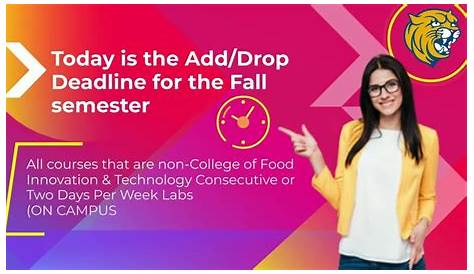 Odu Add Drop Deadline Лето 2024 года Осенняя регистрация Лекси Шейн