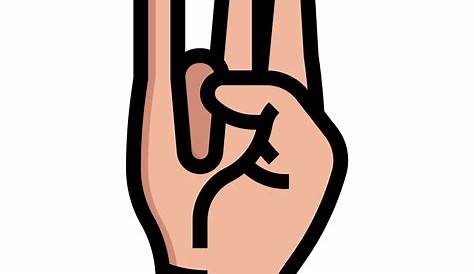 Shocker Hand Gesture Другие значения Fingers Sign Language Иконка
