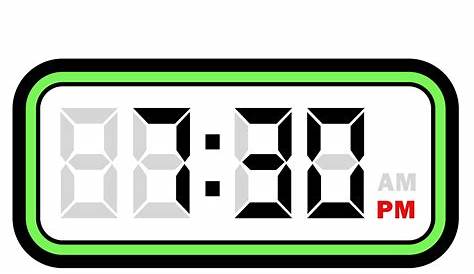930 Pm Pst Цифровое время на часах 7 30 Цифровые часы 12 часов Формат 32048488 Png