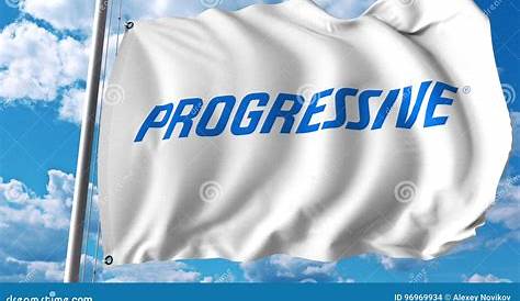 Прогрессивный коммерческий вызов, размахивающий флагом с помощью фирменного логотипа 3d-рендеринга