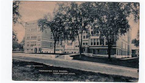 Анониб Торрингтон Старая открытка Средняя школа Коннектикут Джеки