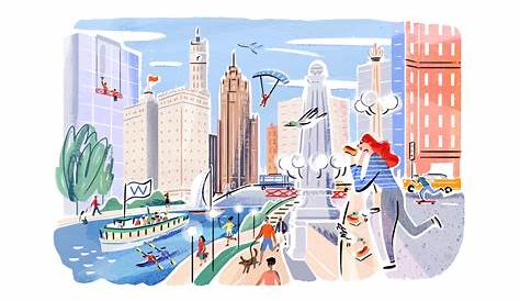 Чикагские иллюстрации на Behance