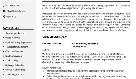 Персональный водитель Вакансия Управление страница Cv Пример шаблон и лучшие навыки