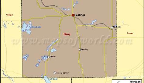 Карта политической жизни округа Гис Барри