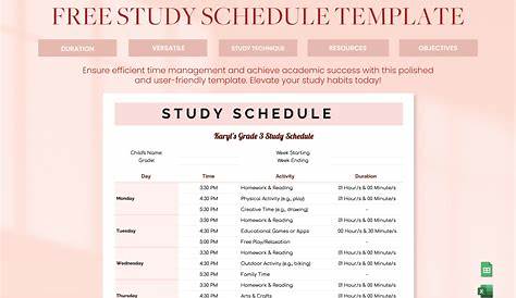 Карфагенский финальный экзамен по расписанию для Excel шаблона и Google листов файла
