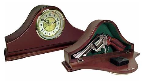 Gun Safe Mantle Peace Keeper — рабочий мантель с часами