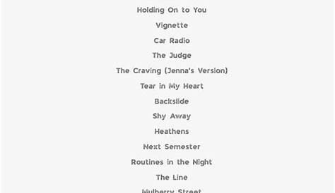 One Thing At The Time Tour Сетлист Wllen Schedule 2024 Дин Филипп